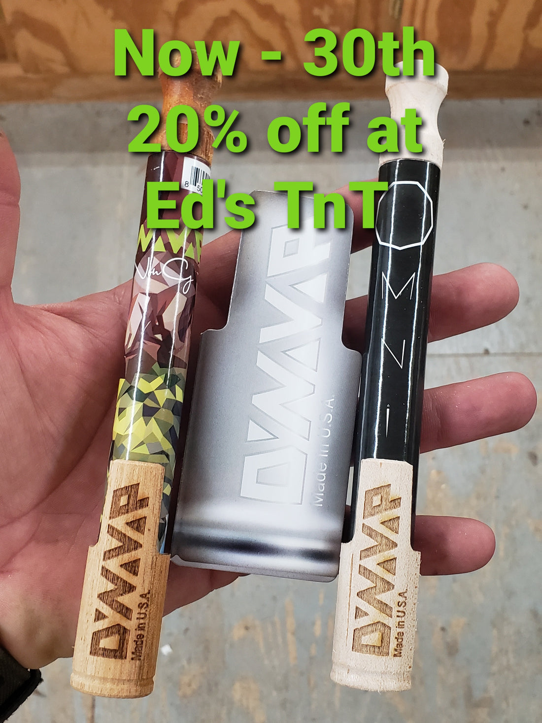Now through the 30th 20% off all DynaVap Gear